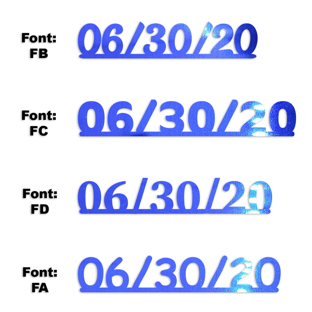 Custom-Fetti Date - 06/30/24 or 06/30/25  Blue Royal