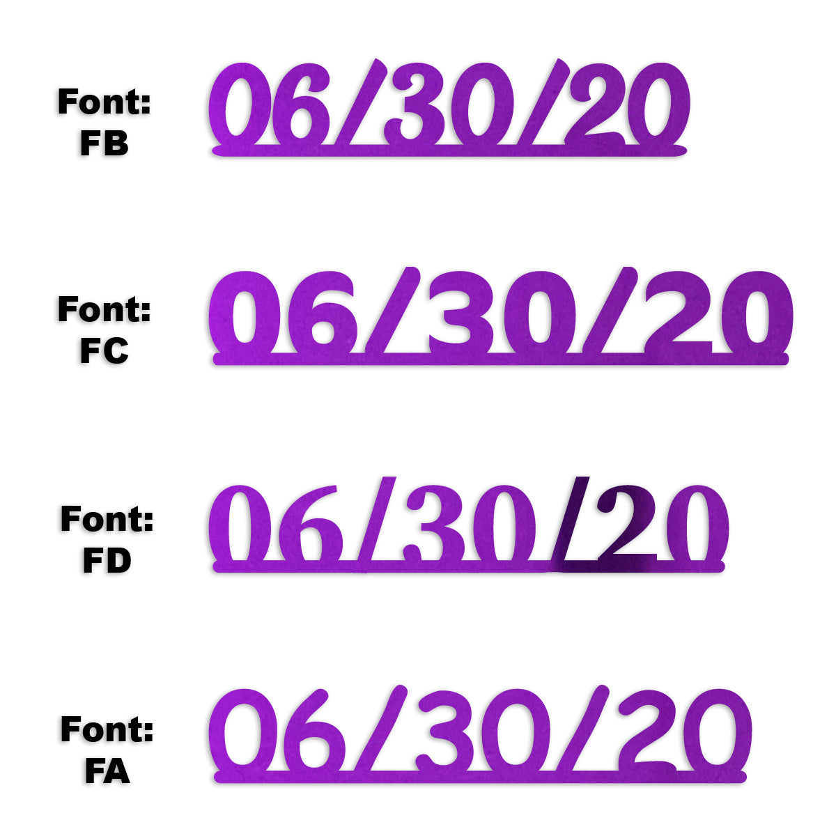 Custom-Fetti Date - 06/30/24 or 06/30/25  Purple