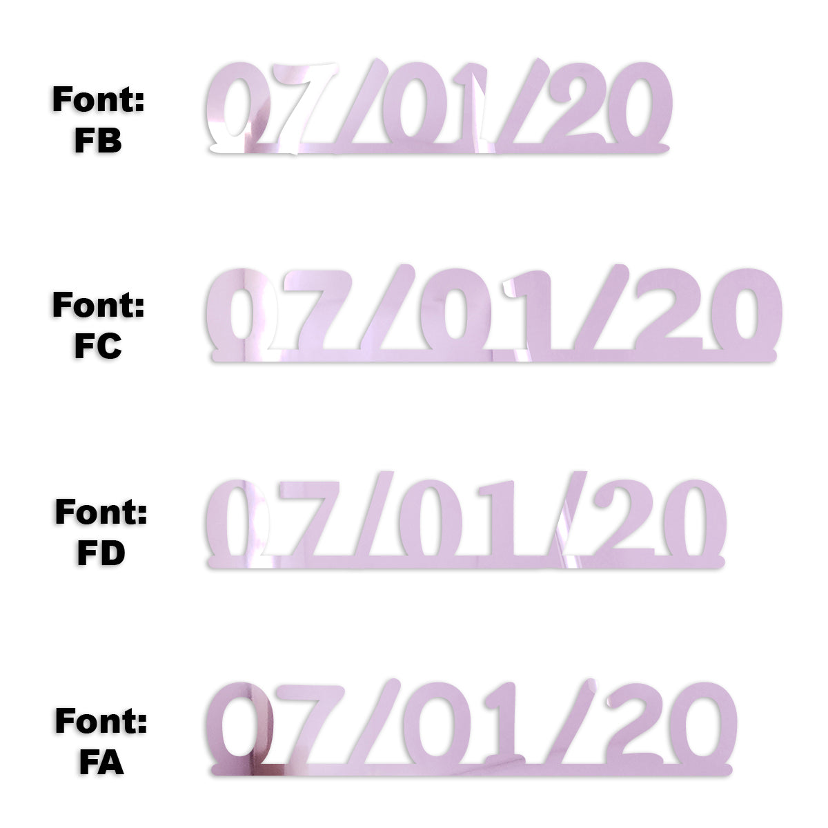 Custom-Fetti Date - 07/01/24 or 07/01/25  Pink
