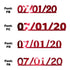 Custom-Fetti Date - 07/01/24 or 07/01/25  Red