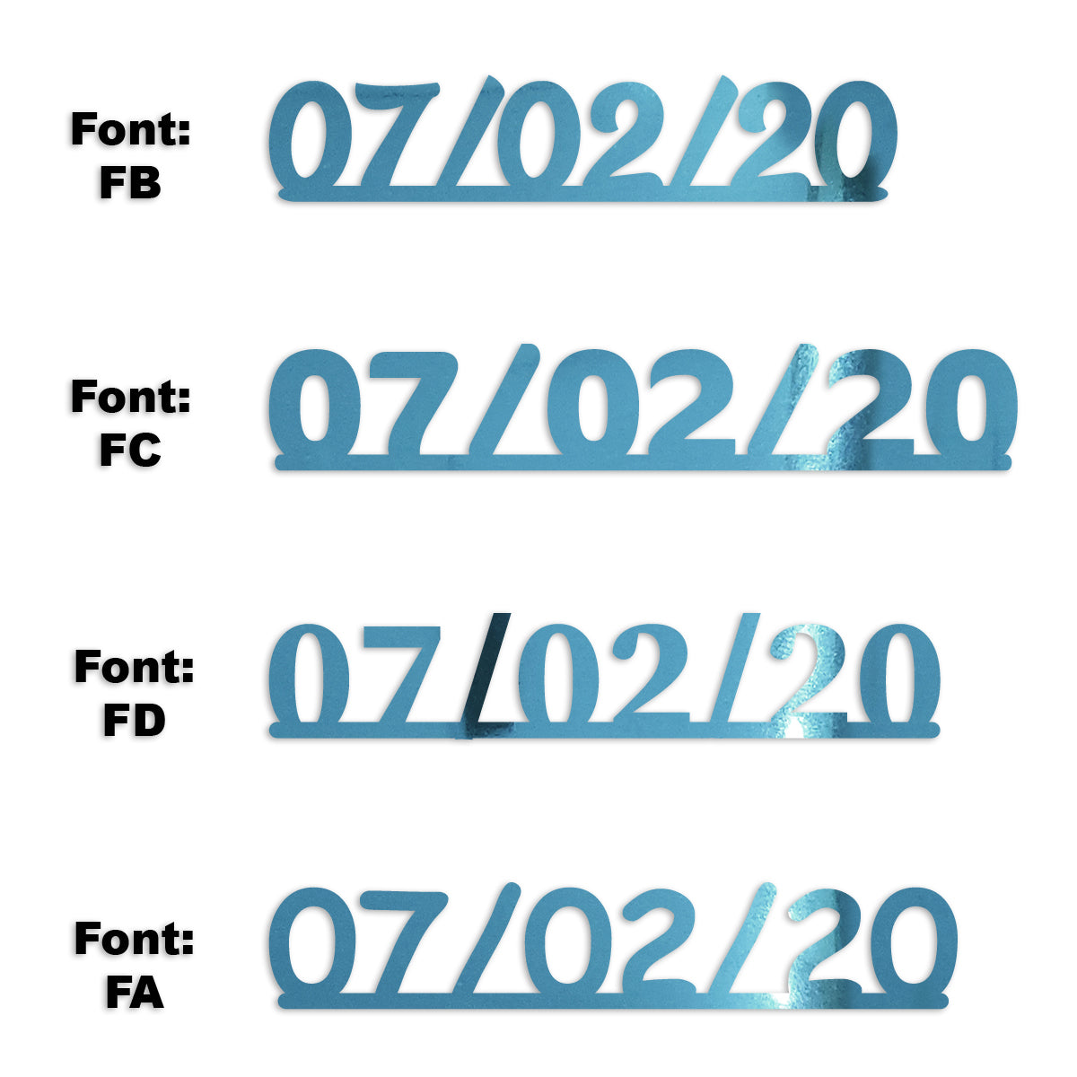 Custom-Fetti Date - 07/02/24 or 07/02/25  Blue Sky