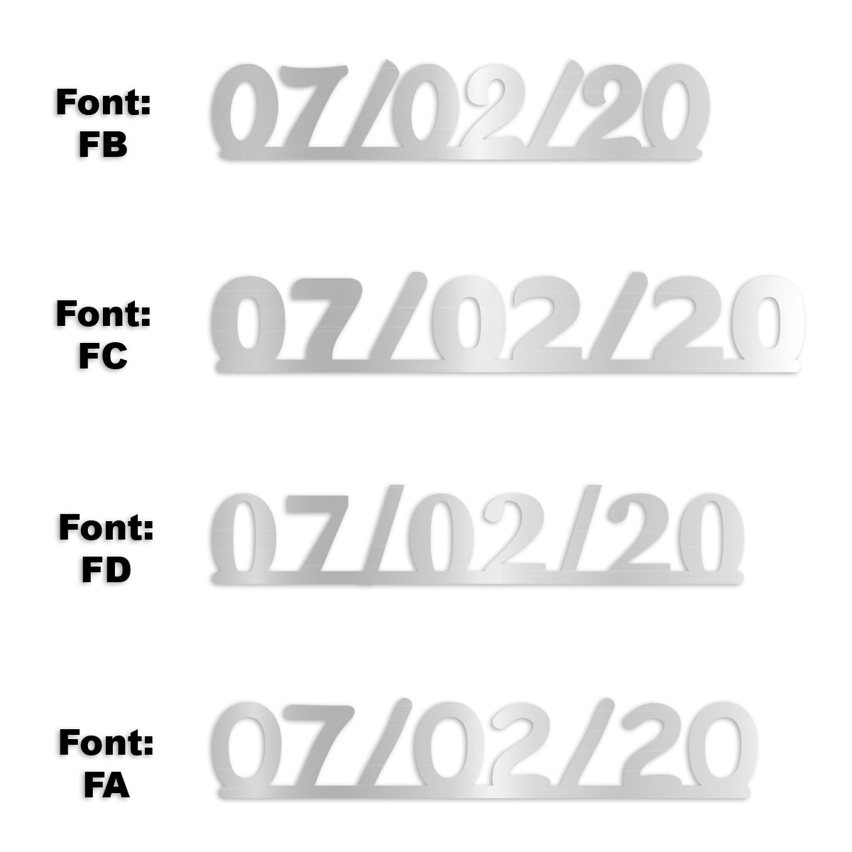 Custom-Fetti Date - 07/02/24 or 07/02/25  Silver