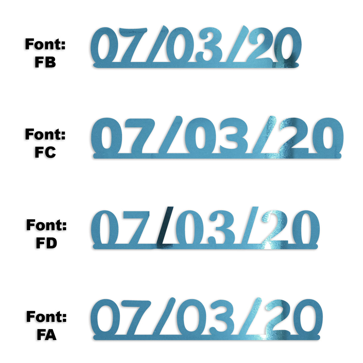 Custom-Fetti Date - 07/03/24 or 07/03/25  Blue Sky
