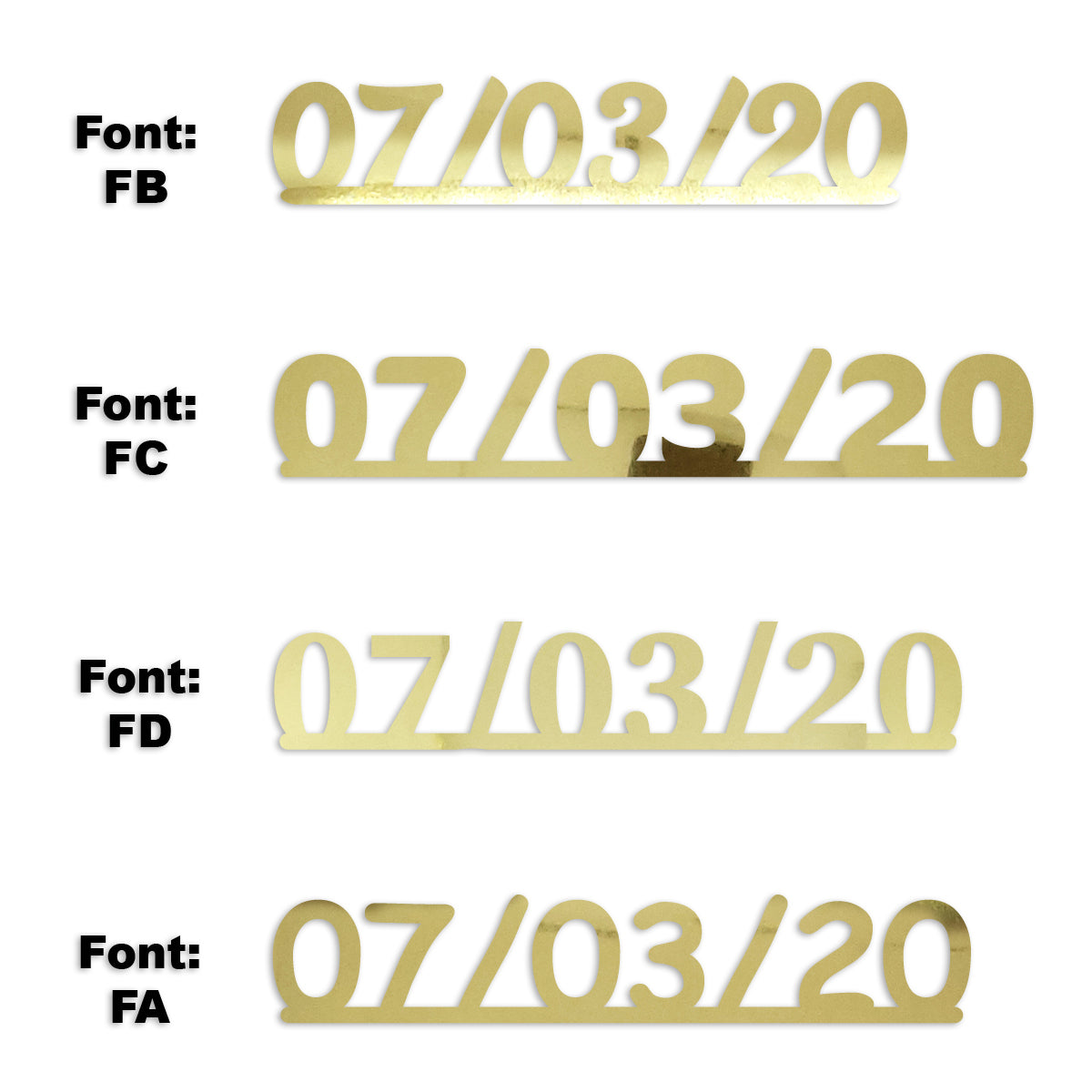 Custom-Fetti Date - 07/03/24 or 07/03/25  Gold