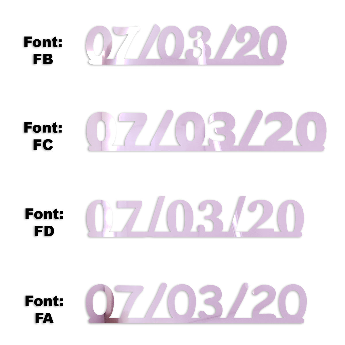 Custom-Fetti Date - 07/03/24 or 07/03/25  Pink