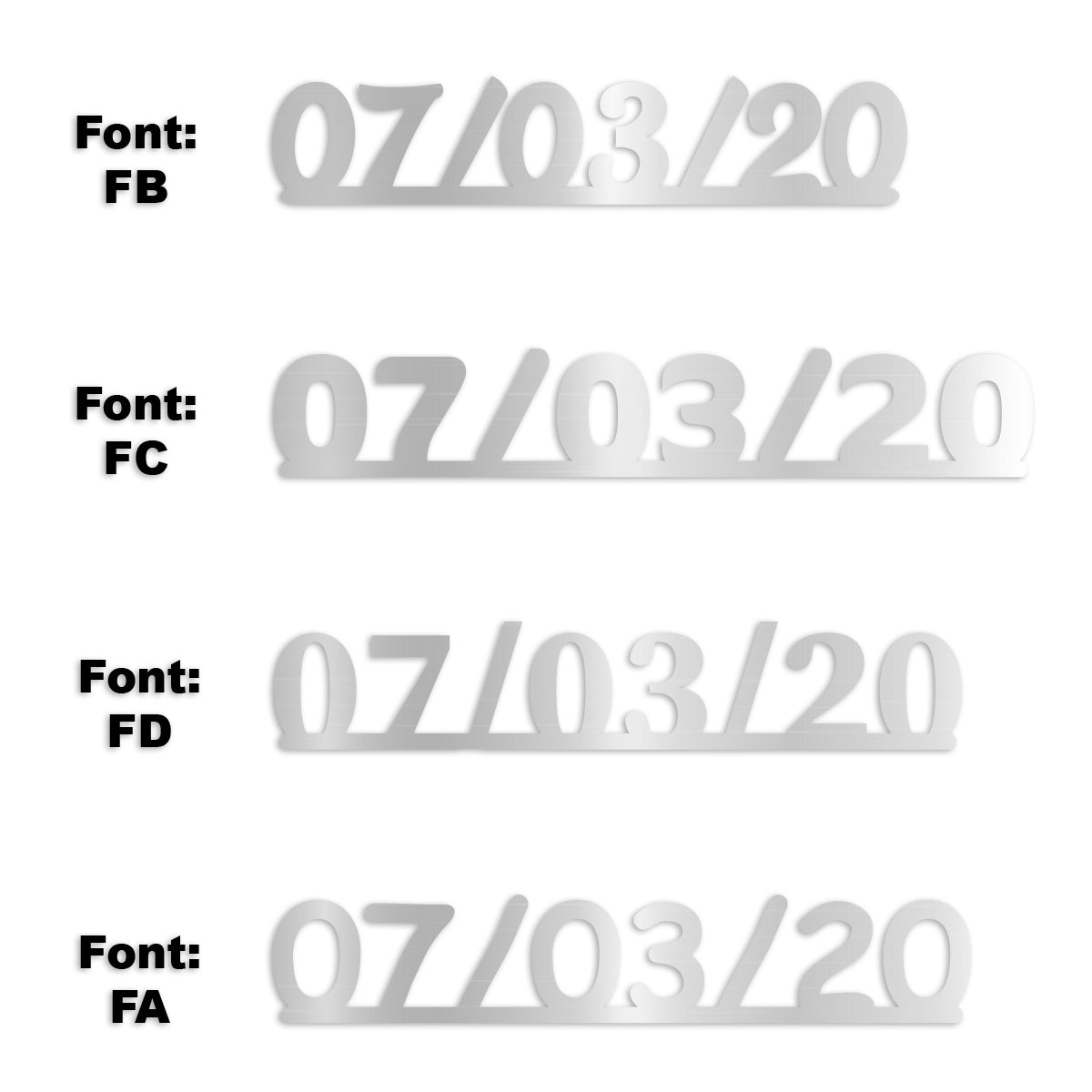 Custom-Fetti Date - 07/03/24 or 07/03/25  Silver