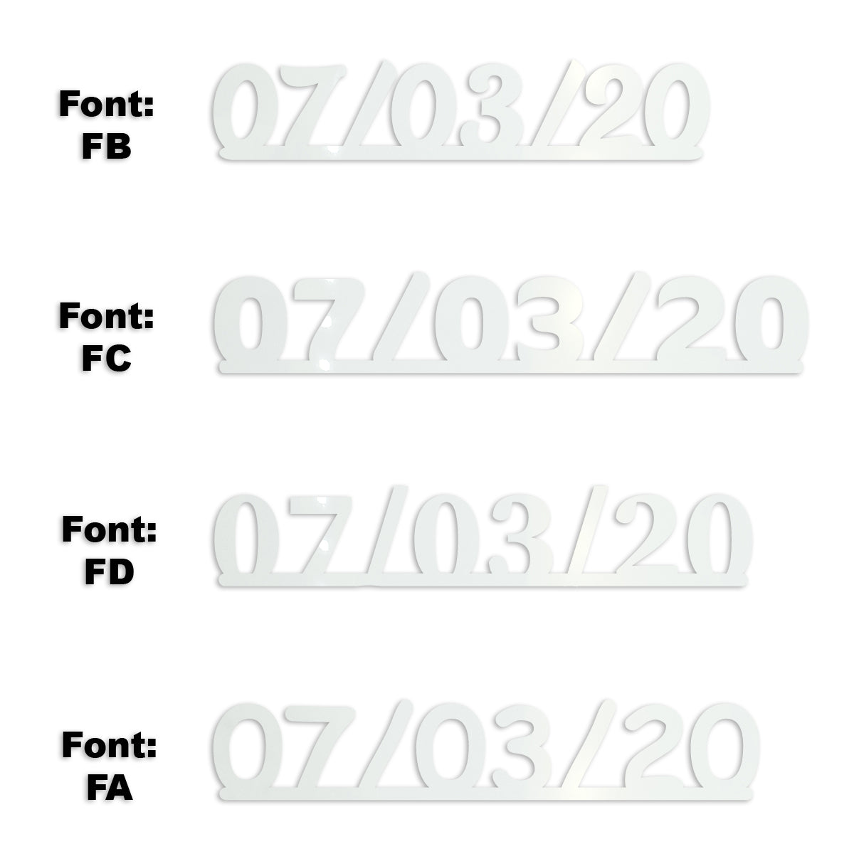 Custom-Fetti Date - 07/03/24 or 07/03/25  White