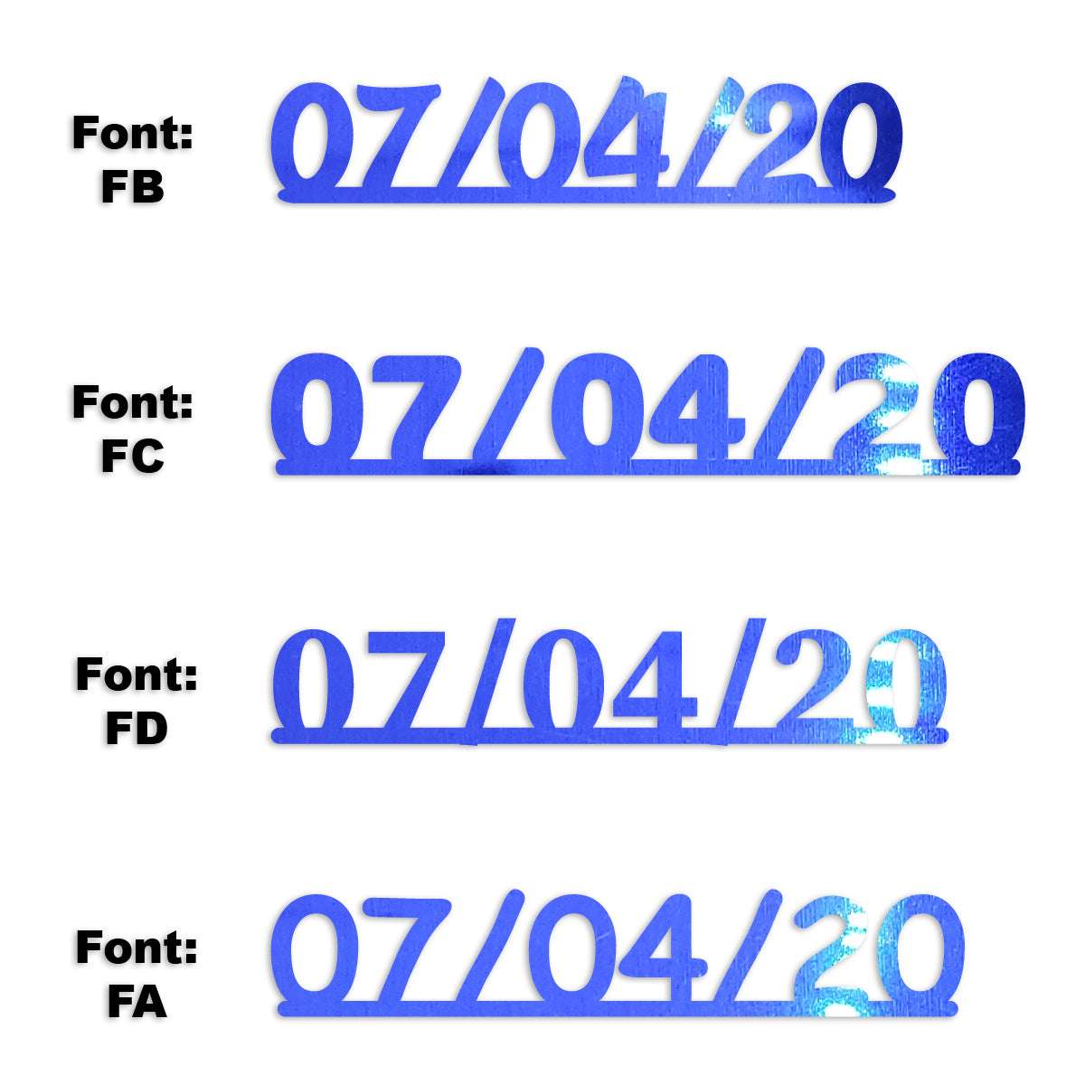 Custom-Fetti Date - 07/04/24 or 07/04/25  Blue Royal