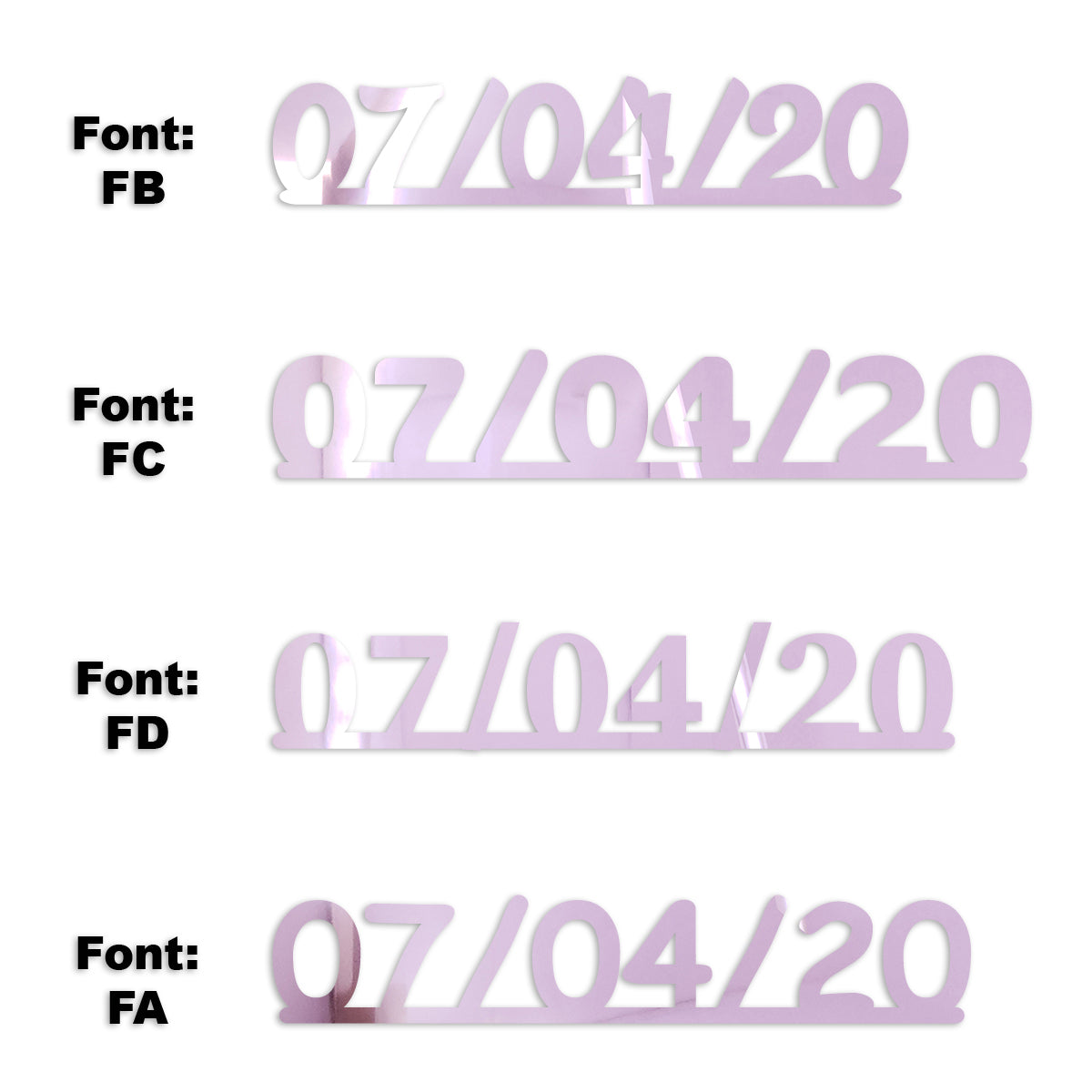 Custom-Fetti Date - 07/04/24 or 07/04/25  Pink
