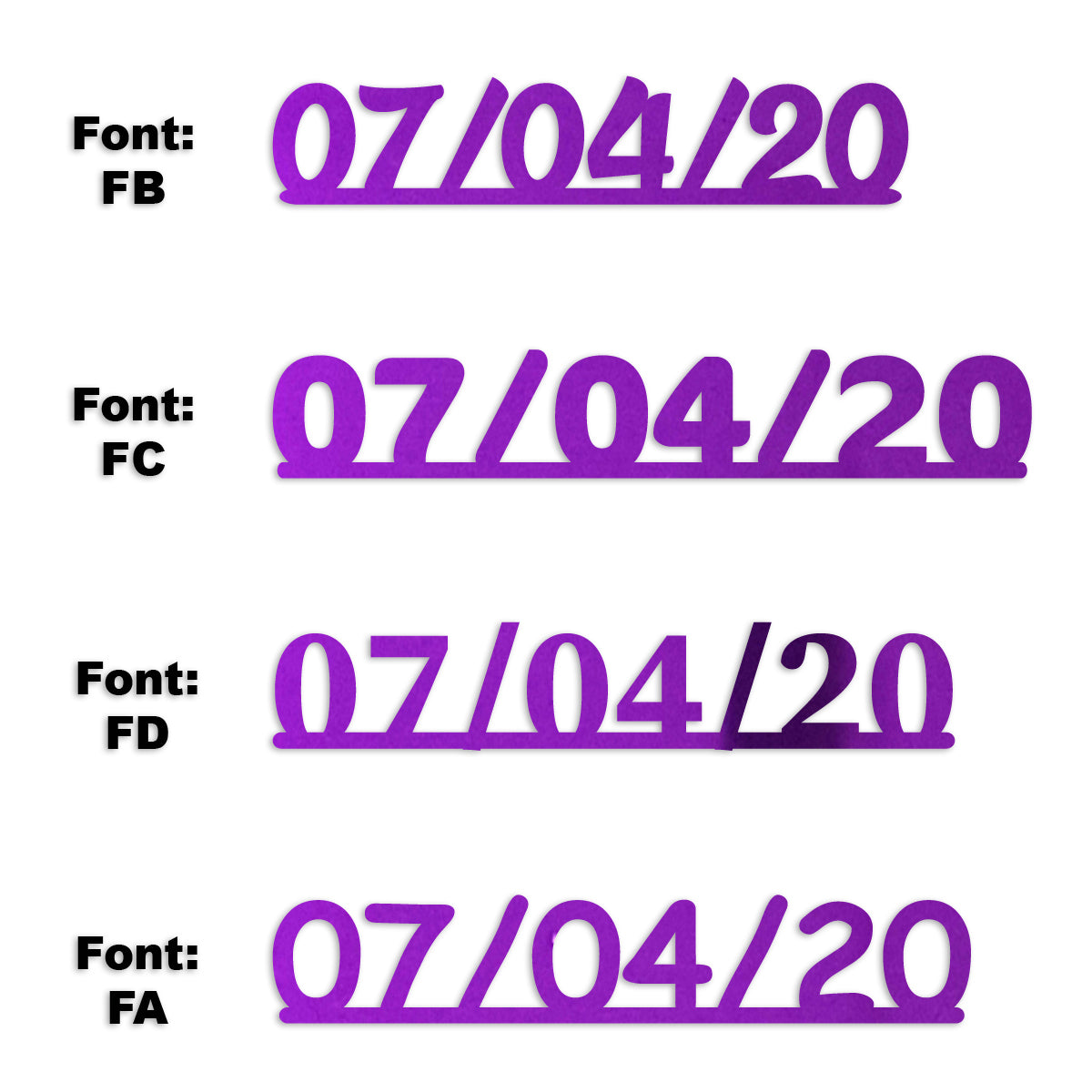 Custom-Fetti Date - 07/04/24 or 07/04/25  Purple
