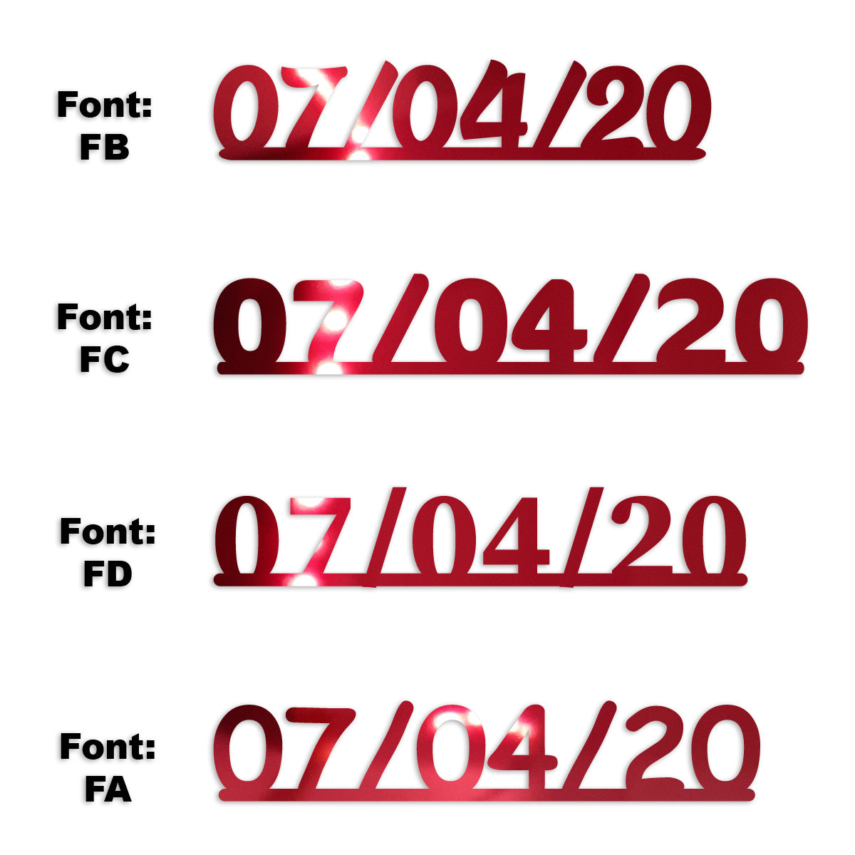 Custom-Fetti Date - 07/04/24 or 07/04/25  Red