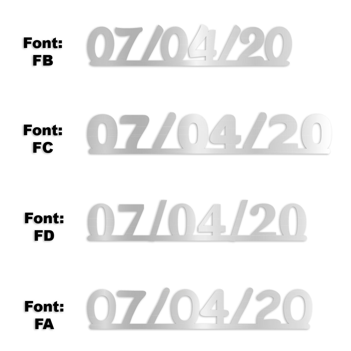 Custom-Fetti Date - 07/04/24 or 07/04/25  Silver