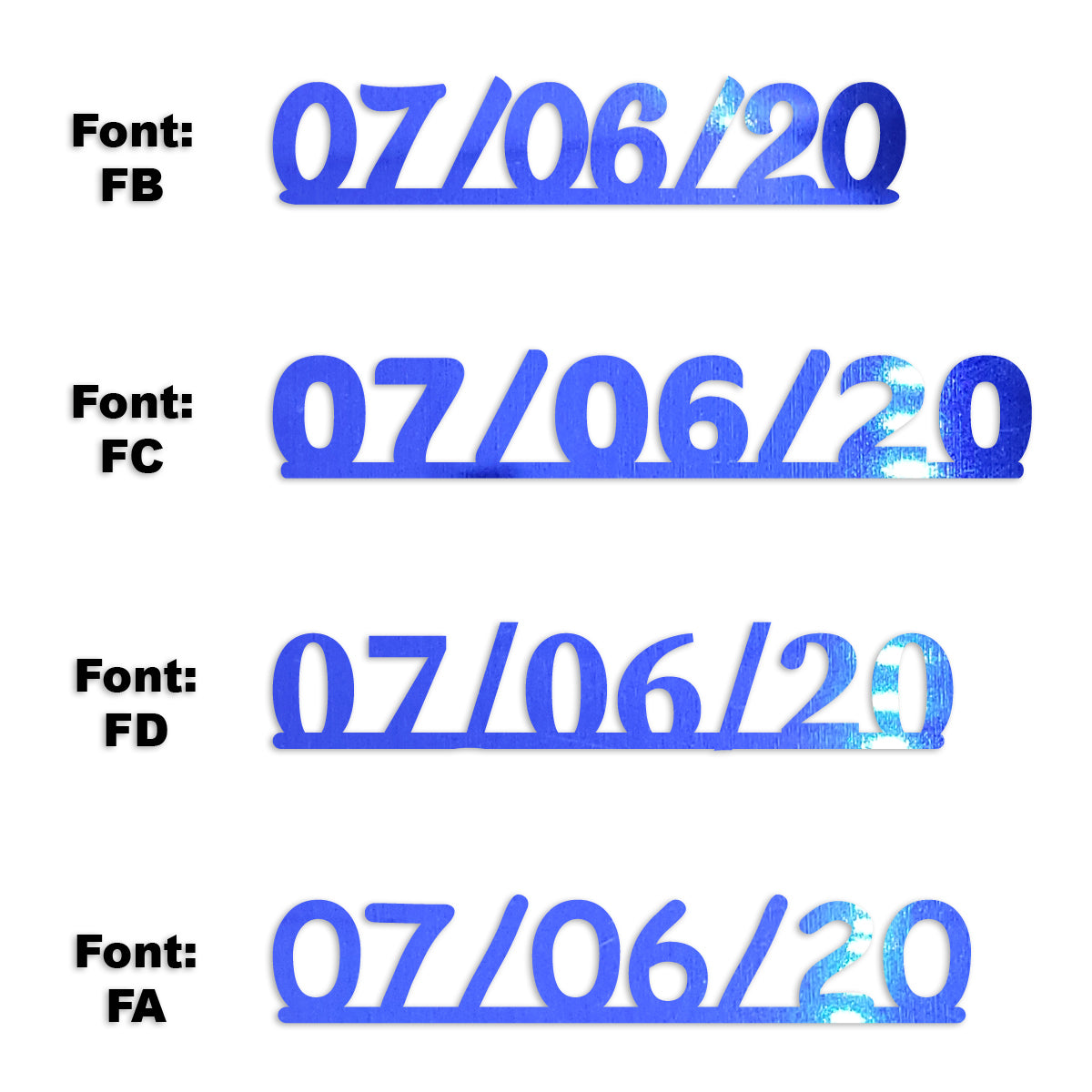 Custom-Fetti Date - 07/06/24 or 07/06/25  Blue Royal
