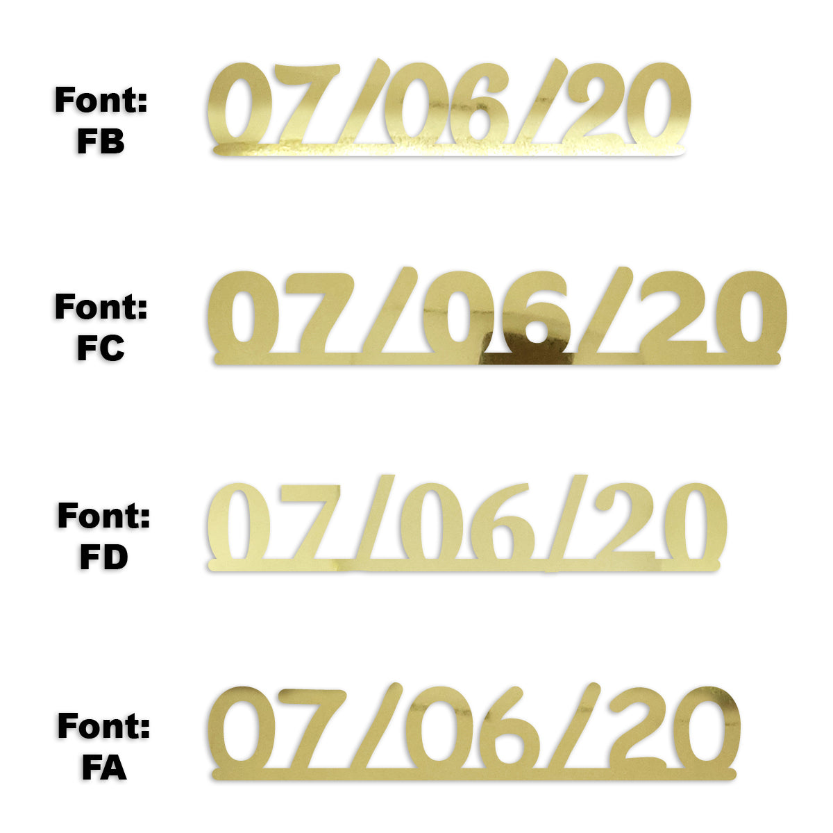 Custom-Fetti Date - 07/06/24 or 07/06/25  Gold