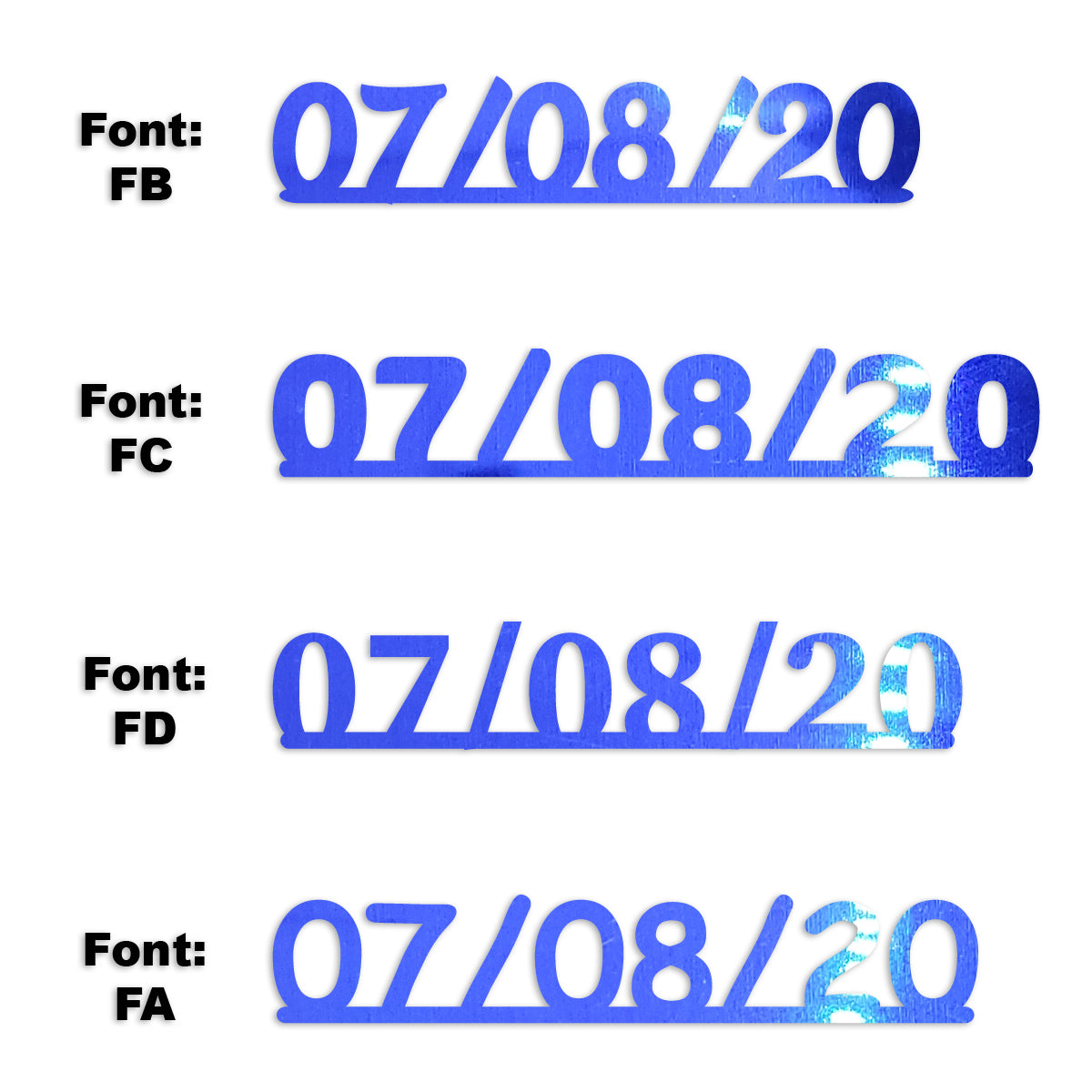 Custom-Fetti Date - 07/08/24 or 07/08/25  Blue Royal