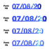 Custom-Fetti Date - 07/08/24 or 07/08/25  Blue Royal