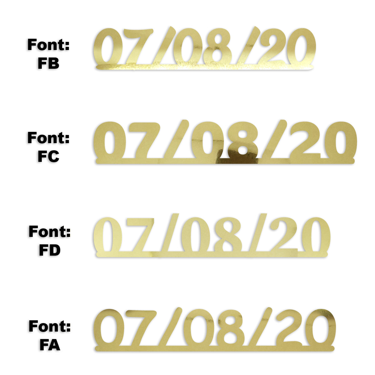 Custom-Fetti Date - 07/08/24 or 07/08/25  Gold