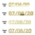 Custom-Fetti Date - 07/08/24 or 07/08/25  Gold