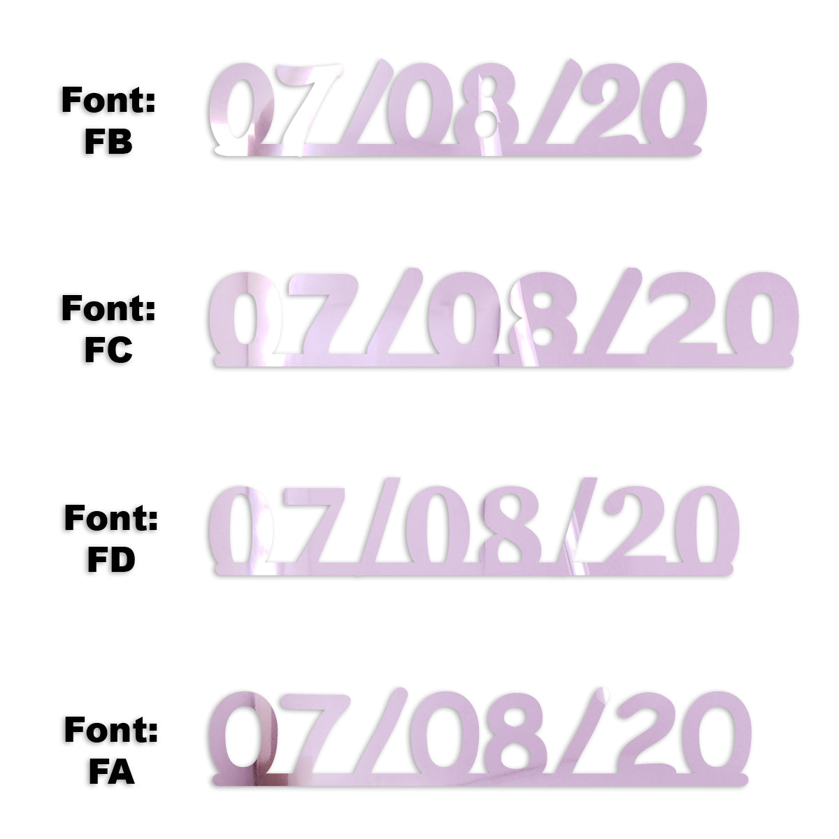 Custom-Fetti Date - 07/08/24 or 07/08/25  Pink