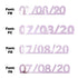 Custom-Fetti Date - 07/08/24 or 07/08/25  Pink