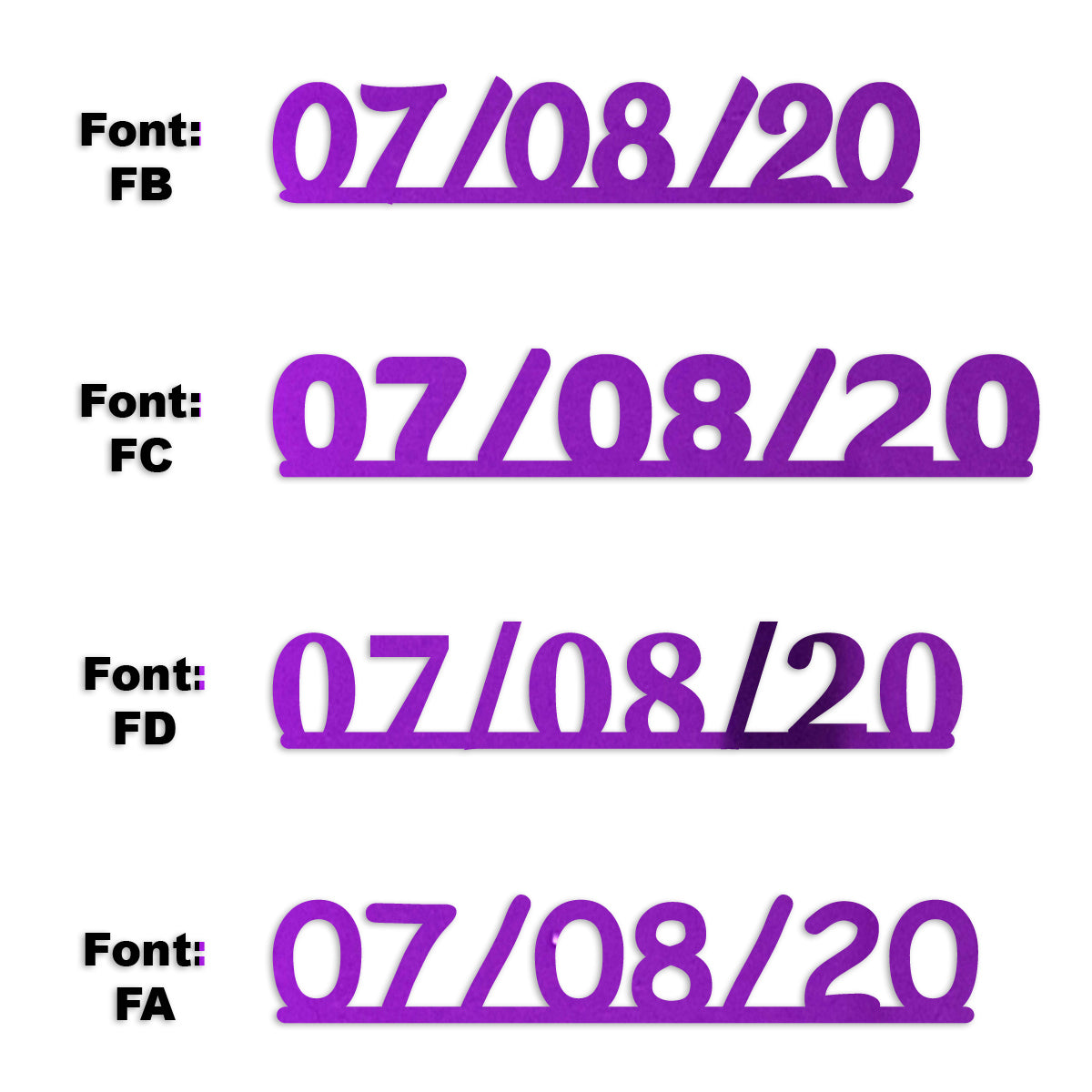 Custom-Fetti Date - 07/08/24 or 07/08/25  Purple