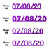 Custom-Fetti Date - 07/08/24 or 07/08/25  Purple