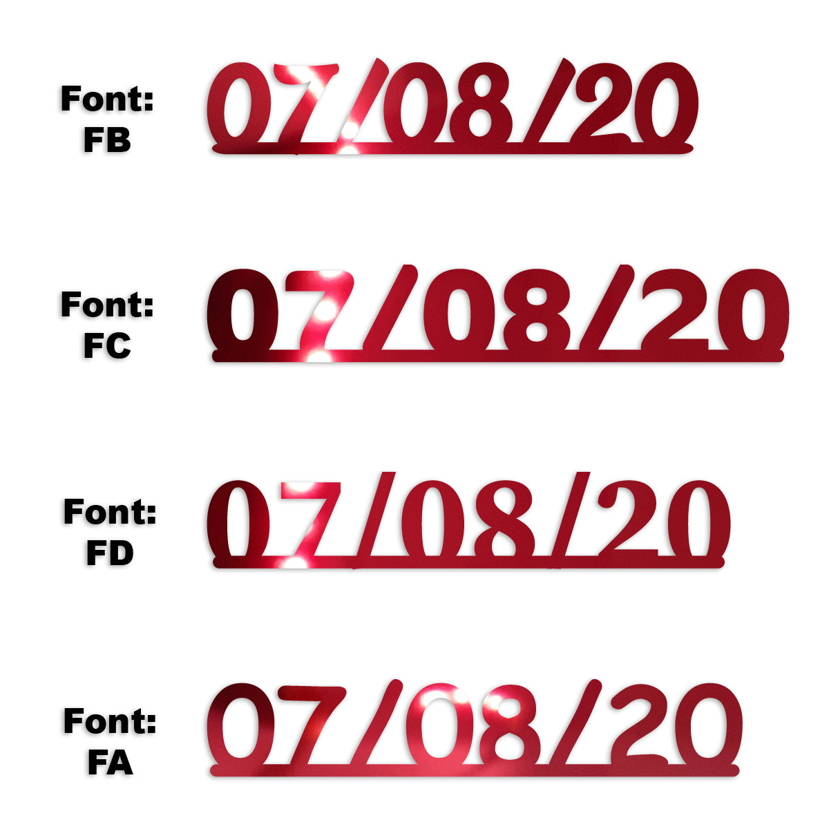 Custom-Fetti Date - 07/08/24 or 07/08/25  Red