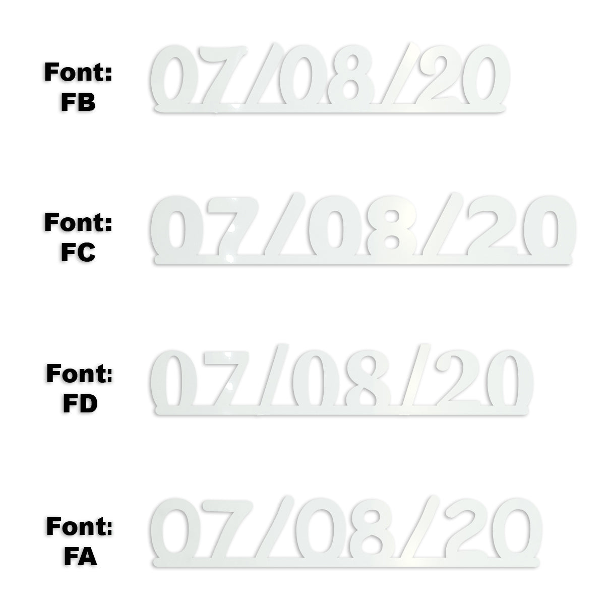 Custom-Fetti Date - 07/08/24 or 07/08/25  White