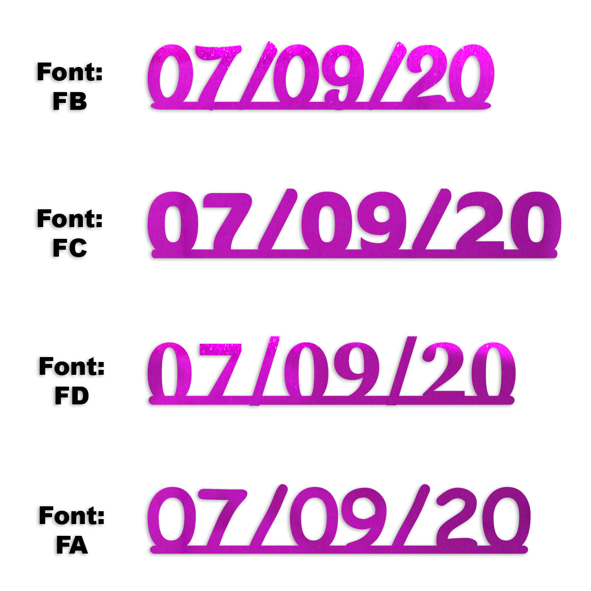 Custom-Fetti Date - 07/09/24 or 07/09/25  Fuchsia