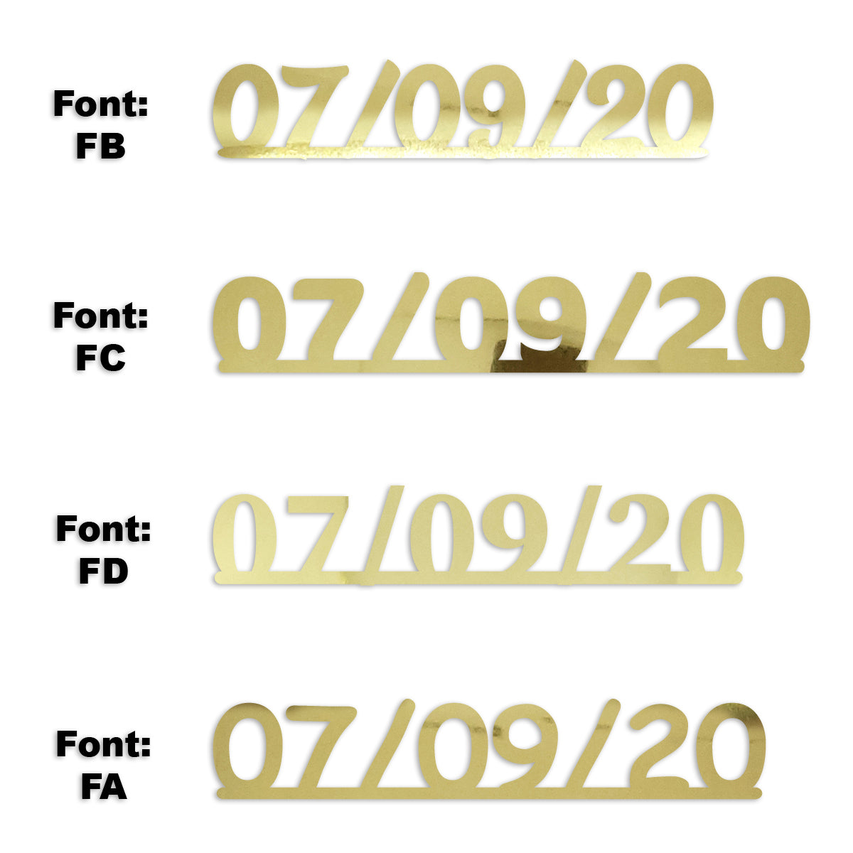 Custom-Fetti Date - 07/09/24 or 07/09/25  Gold