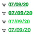 Custom-Fetti Date - 07/09/24 or 07/09/25  Green
