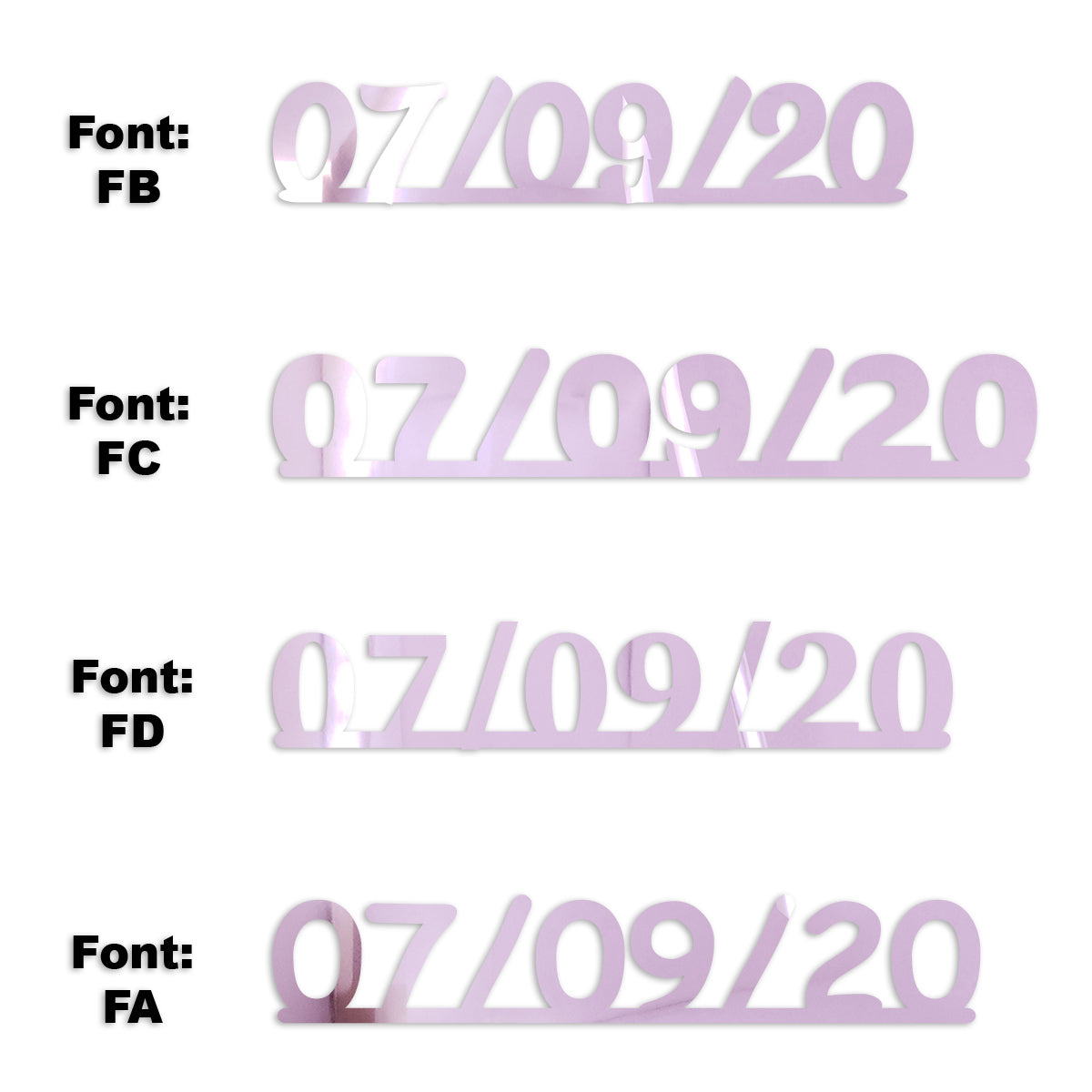 Custom-Fetti Date - 07/09/24 or 07/09/25  Pink