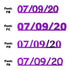 Custom-Fetti Date - 07/09/24 or 07/09/25  Purple