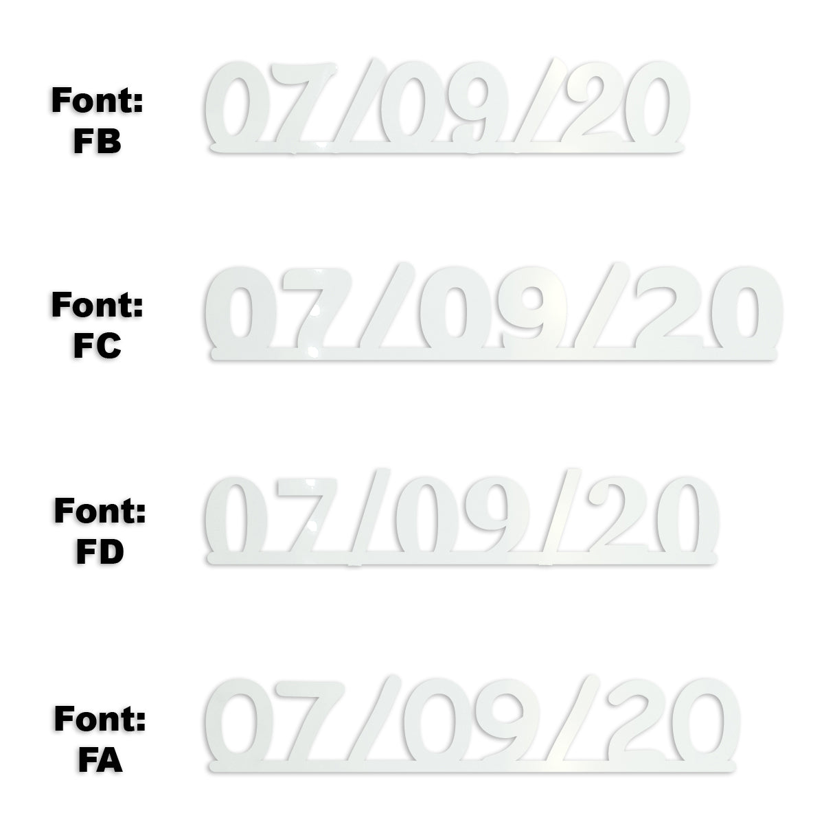 Custom-Fetti Date - 07/09/24 or 07/09/25  White