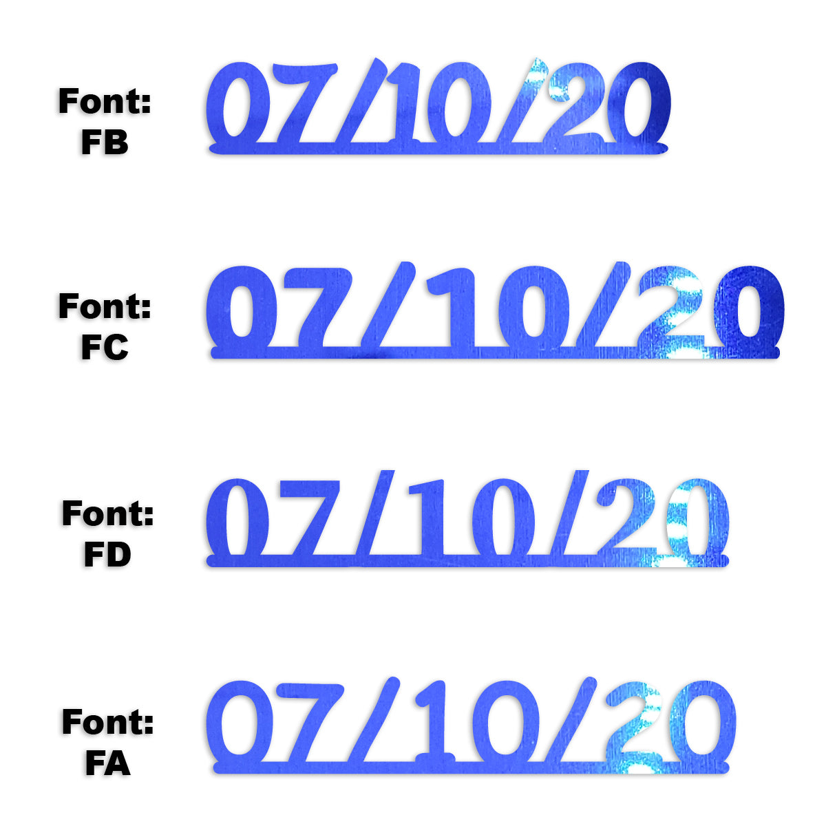 Custom-Fetti Date - 07/10/24 or 07/10/25  Blue Royal