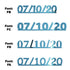 Custom-Fetti Date - 07/10/24 or 07/10/25  Blue Sky
