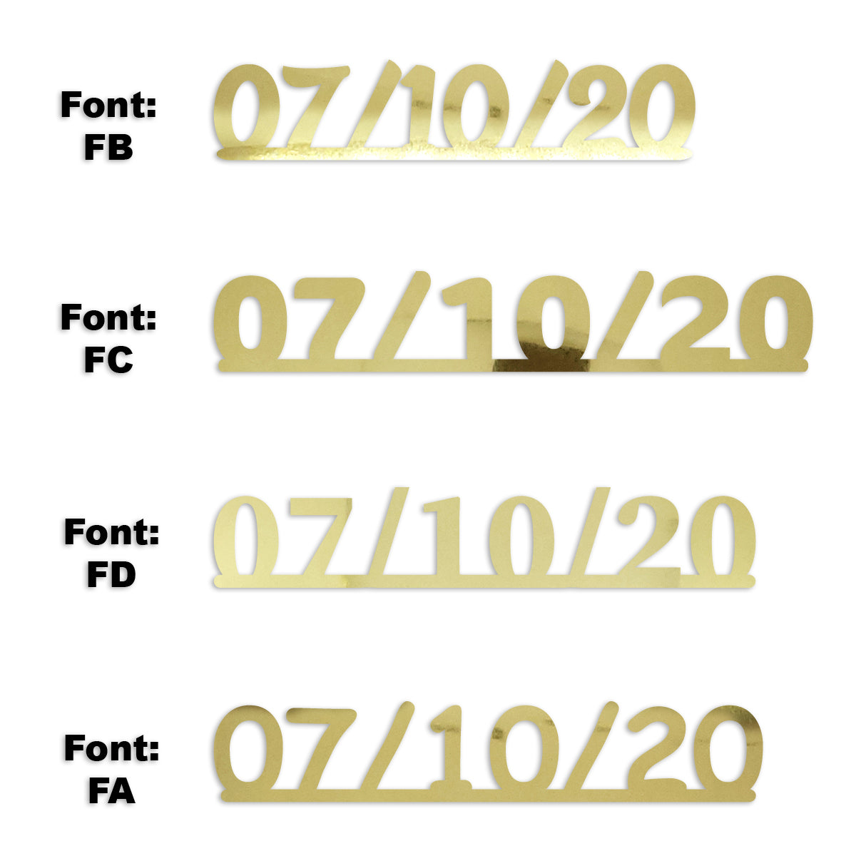 Custom-Fetti Date - 07/10/24 or 07/10/25  Gold