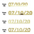 Custom-Fetti Date - 07/10/24 or 07/10/25  Gold