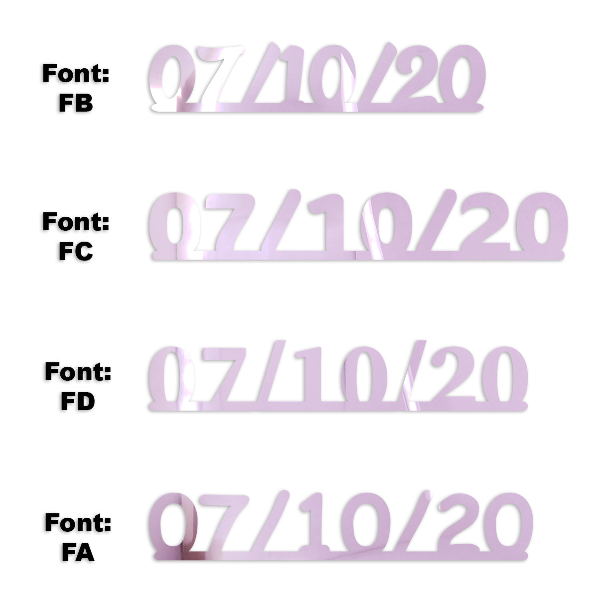 Custom-Fetti Date - 07/10/24 or 07/10/25  Pink