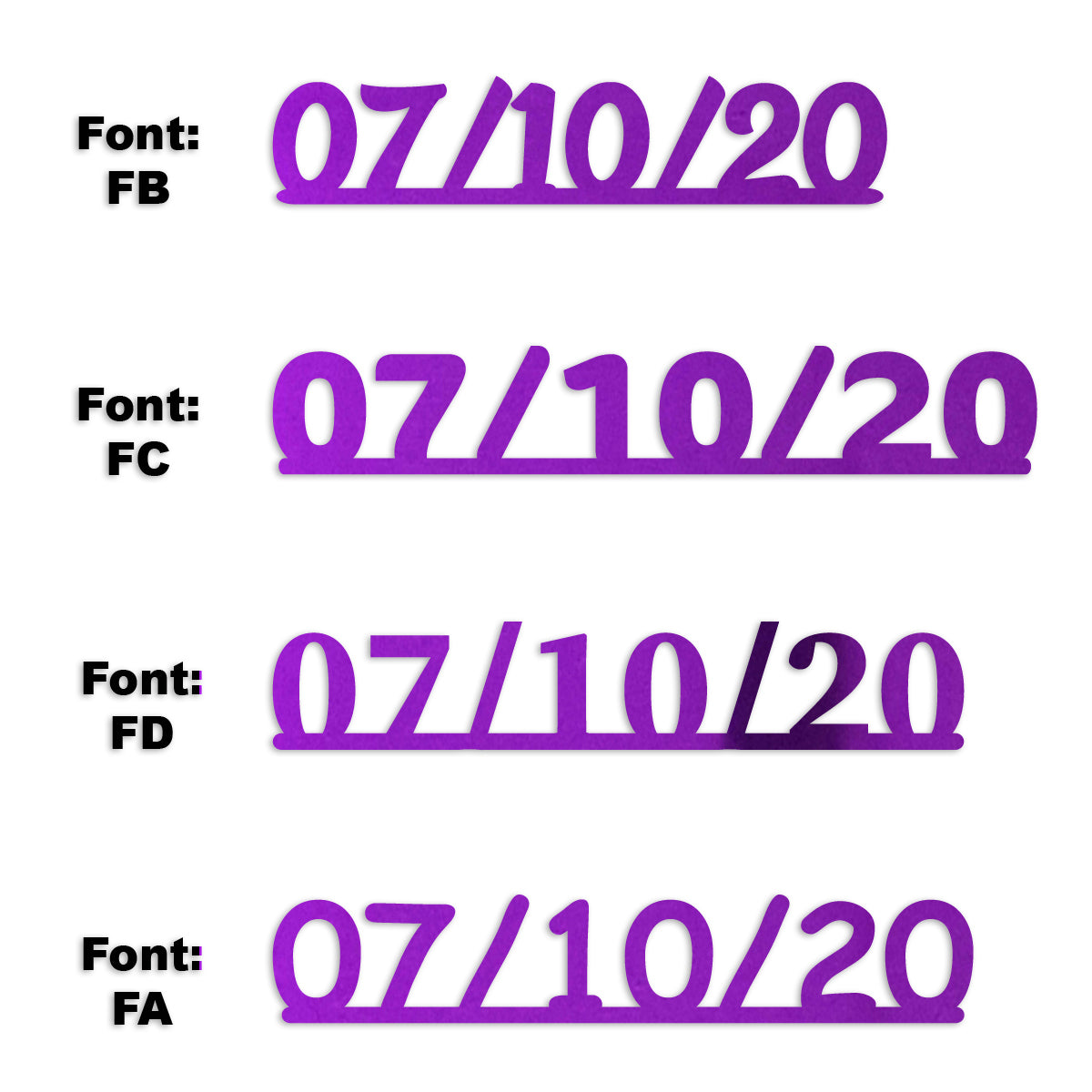Custom-Fetti Date - 07/10/24 or 07/10/25  Purple