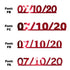 Custom-Fetti Date - 07/10/24 or 07/10/25  Red