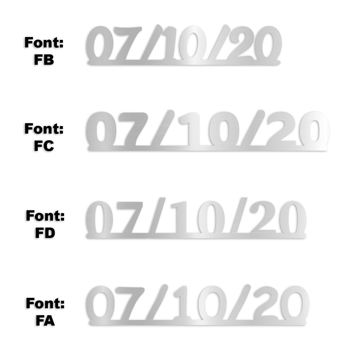 Custom-Fetti Date - 07/10/24 or 07/10/25  Silver