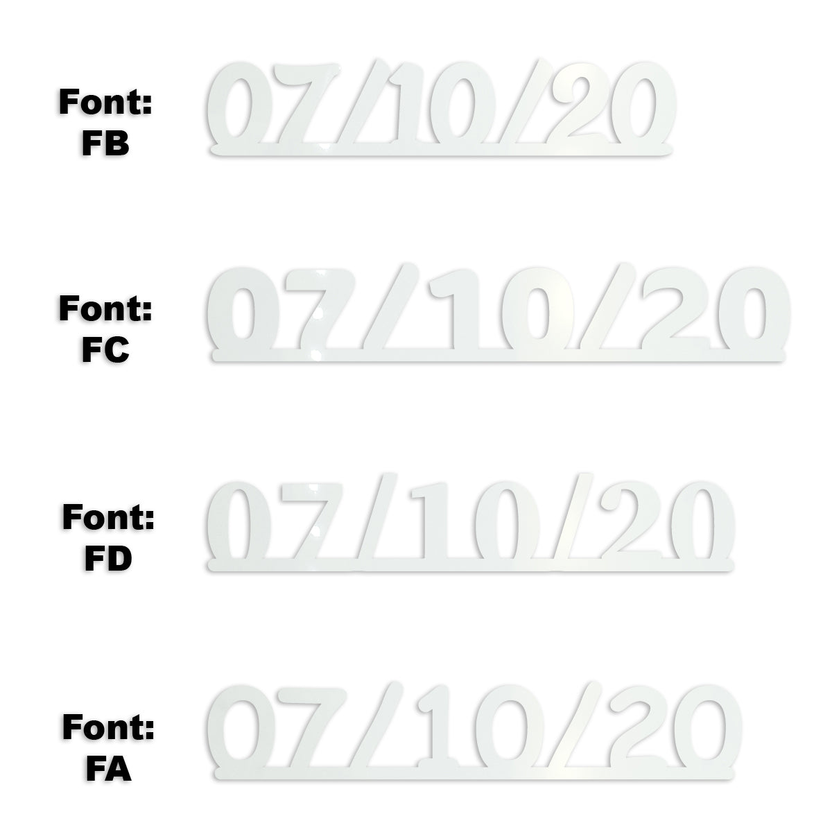 Custom-Fetti Date - 07/10/24 or 07/10/25  White