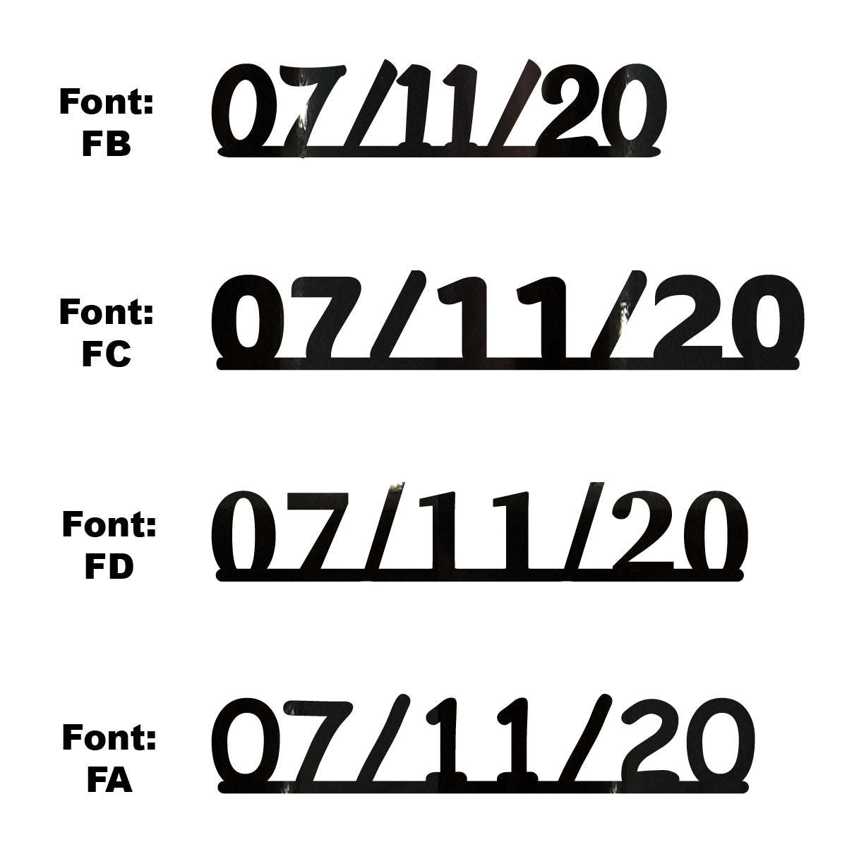 Custom-Fetti Date - 07/11/24 or 07/11/25  Black