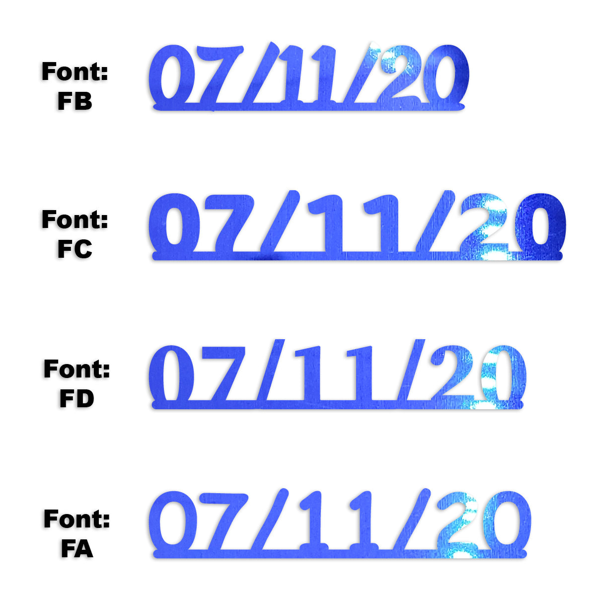 Custom-Fetti Date - 07/11/24 or 07/11/25  Blue Royal