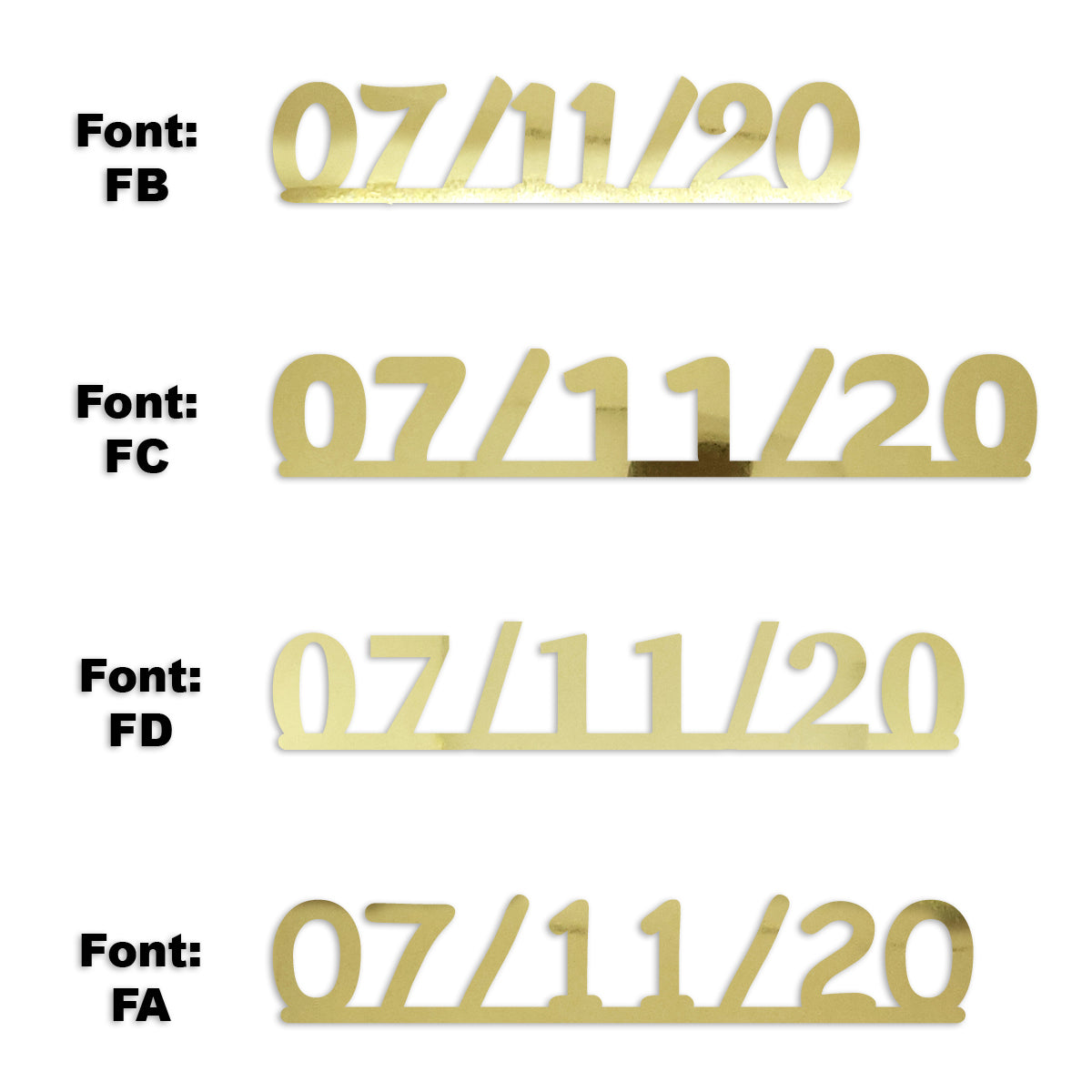 Custom-Fetti Date - 07/11/24 or 07/11/25  Gold