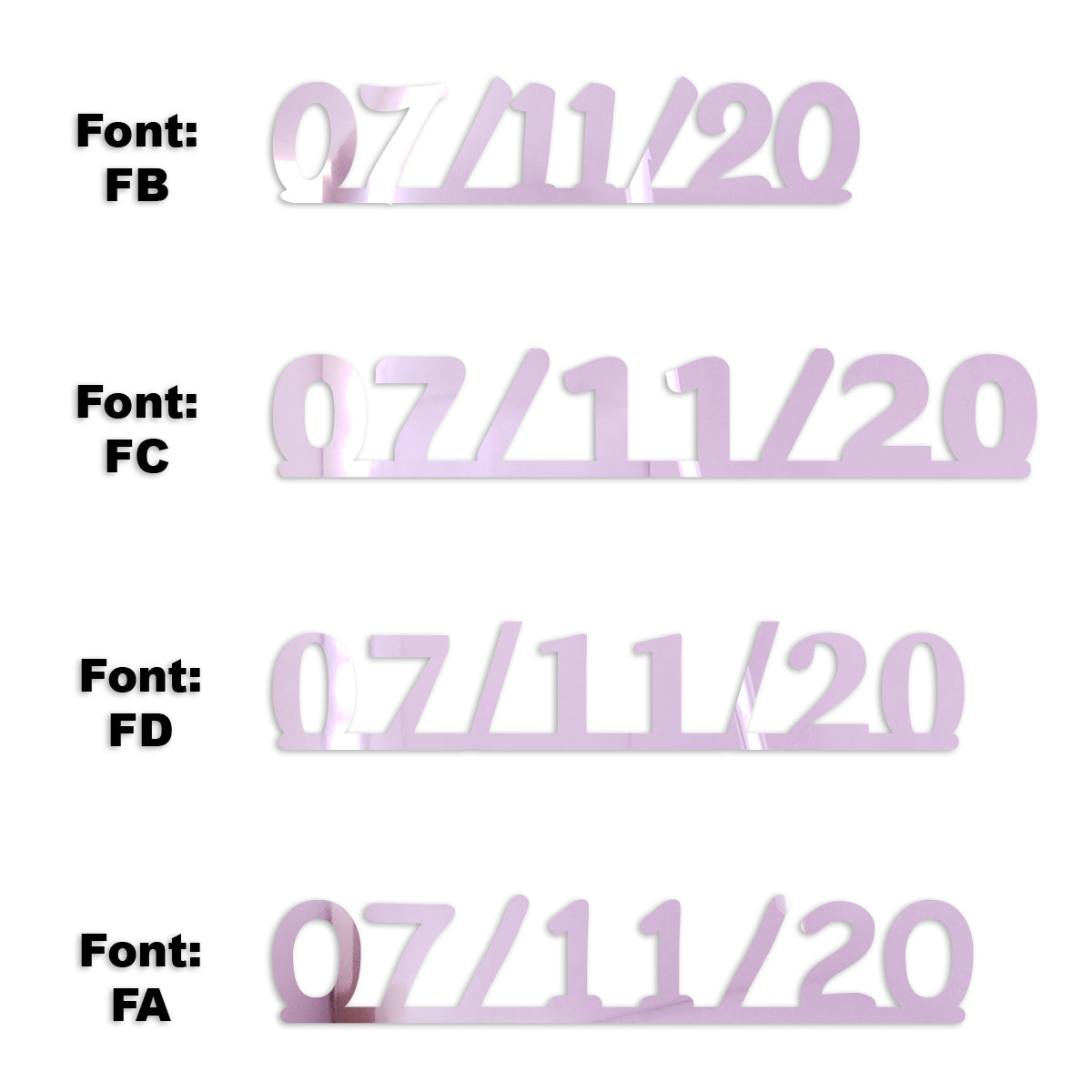 Custom-Fetti Date - 07/11/24 or 07/11/25  Pink