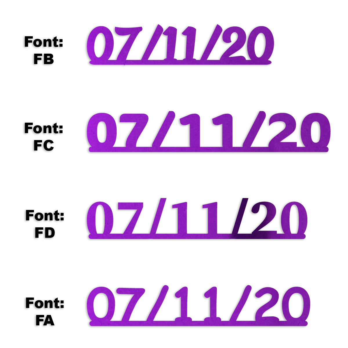 Custom-Fetti Date - 07/11/24 or 07/11/25  Purple