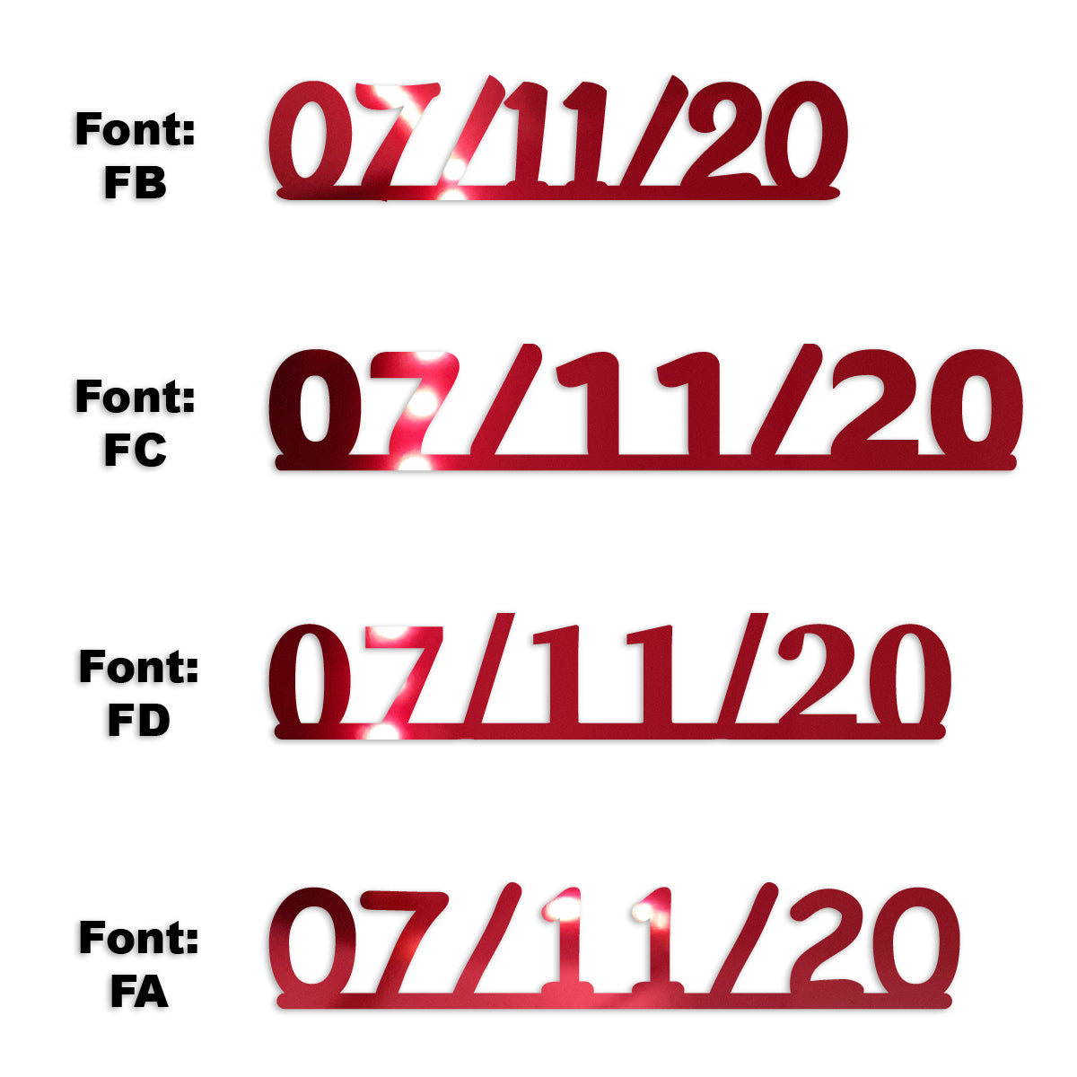 Custom-Fetti Date - 07/11/24 or 07/11/25  Red