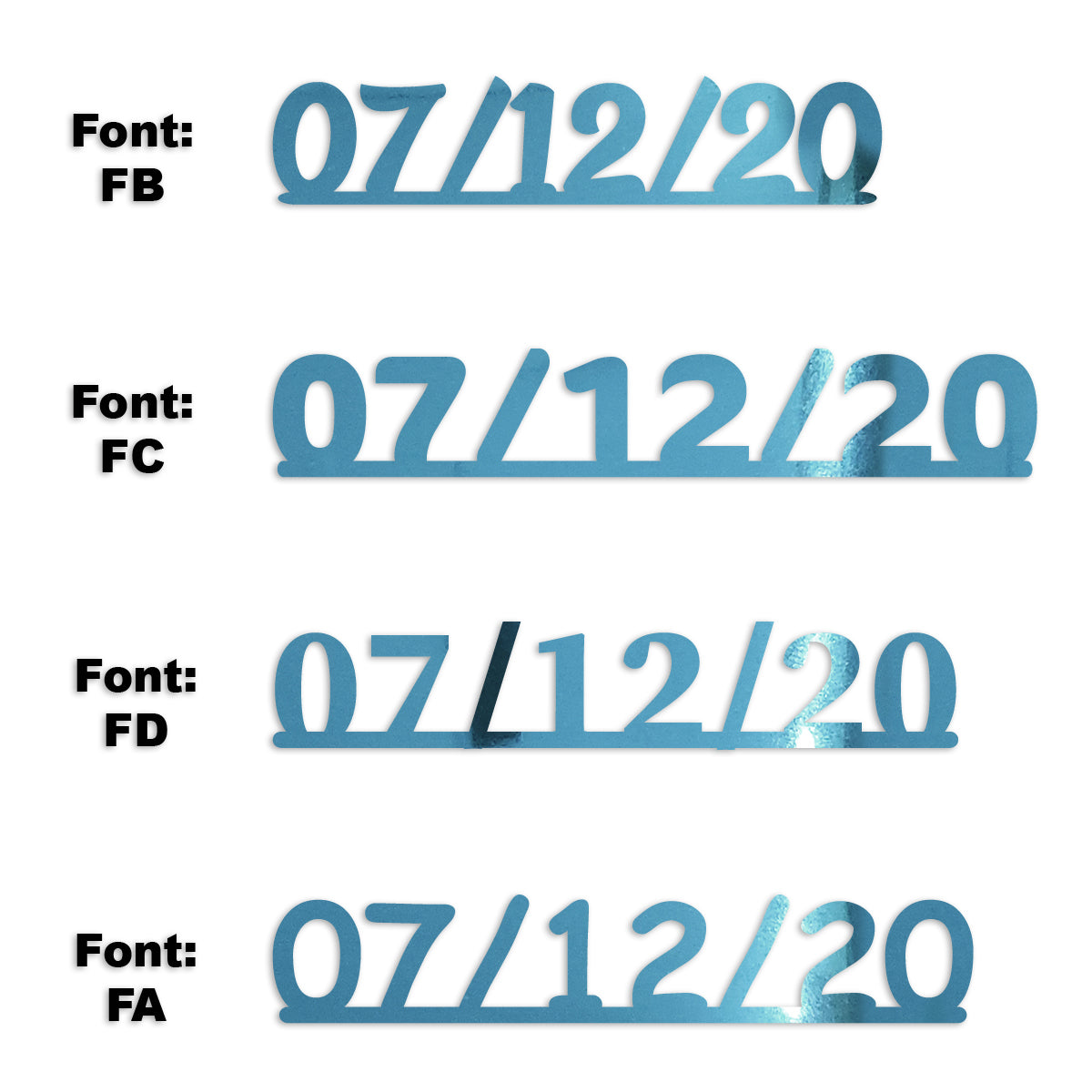 Custom-Fetti Date - 07/12/24 or 07/12/25  Blue Sky